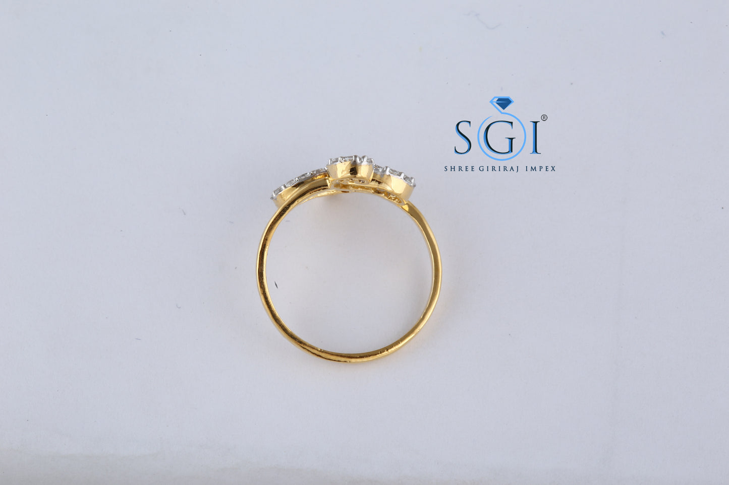 0.70ctw EF VVS VS Lab Grown Round Cut Eternity 14K Yellow Gold Engagement Diamond Ring, Classic Paisley ring,Womens Ring