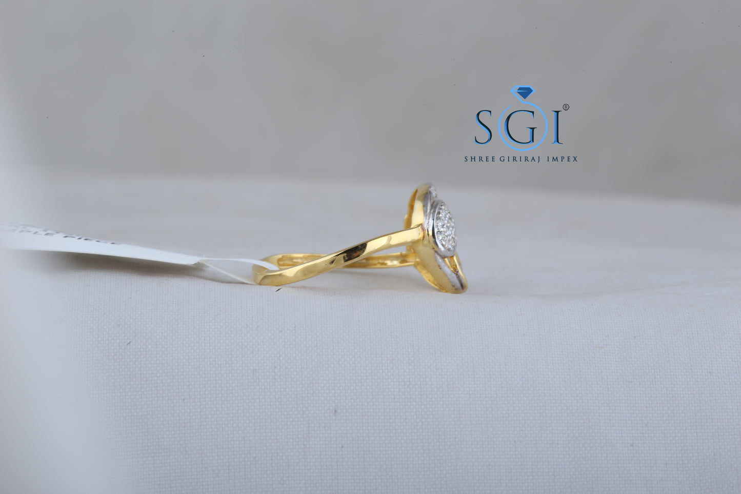 0.45ctw EF VVS VS Lab Grown Round Cut Diamond Latest Traditional Ring Collection For Womens , Bridal Ring In 14K Yellow Gold , Two Tone Wedding Ring