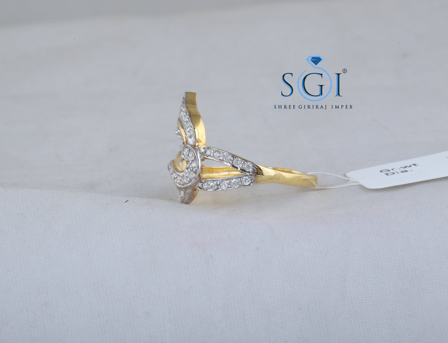 0.30ctw EF VVS VS Lab Grown Round Cut Diamond Heavy Ring Collection For Ladies, Latest Style High Quality Ring, 18K Yellow Gold Real Gold Diamond Rings