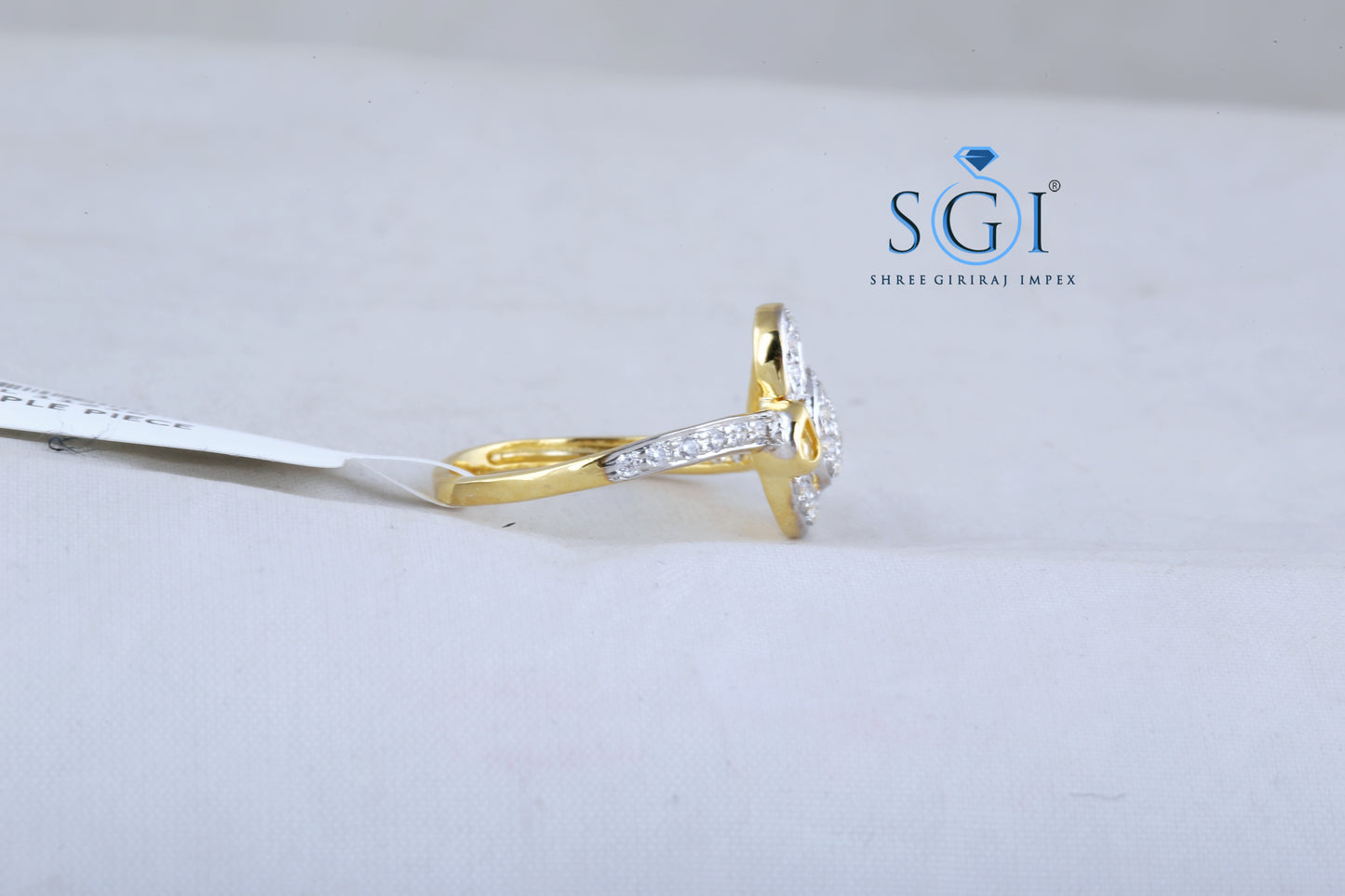 0.80ctw EF VVS VS Lab Grown Round Cut Diamond 14K Yellow Gold Two Tone Wedding Ring, New Ring Collection For Womens, Fancy Yellow Diamond Unique Ring