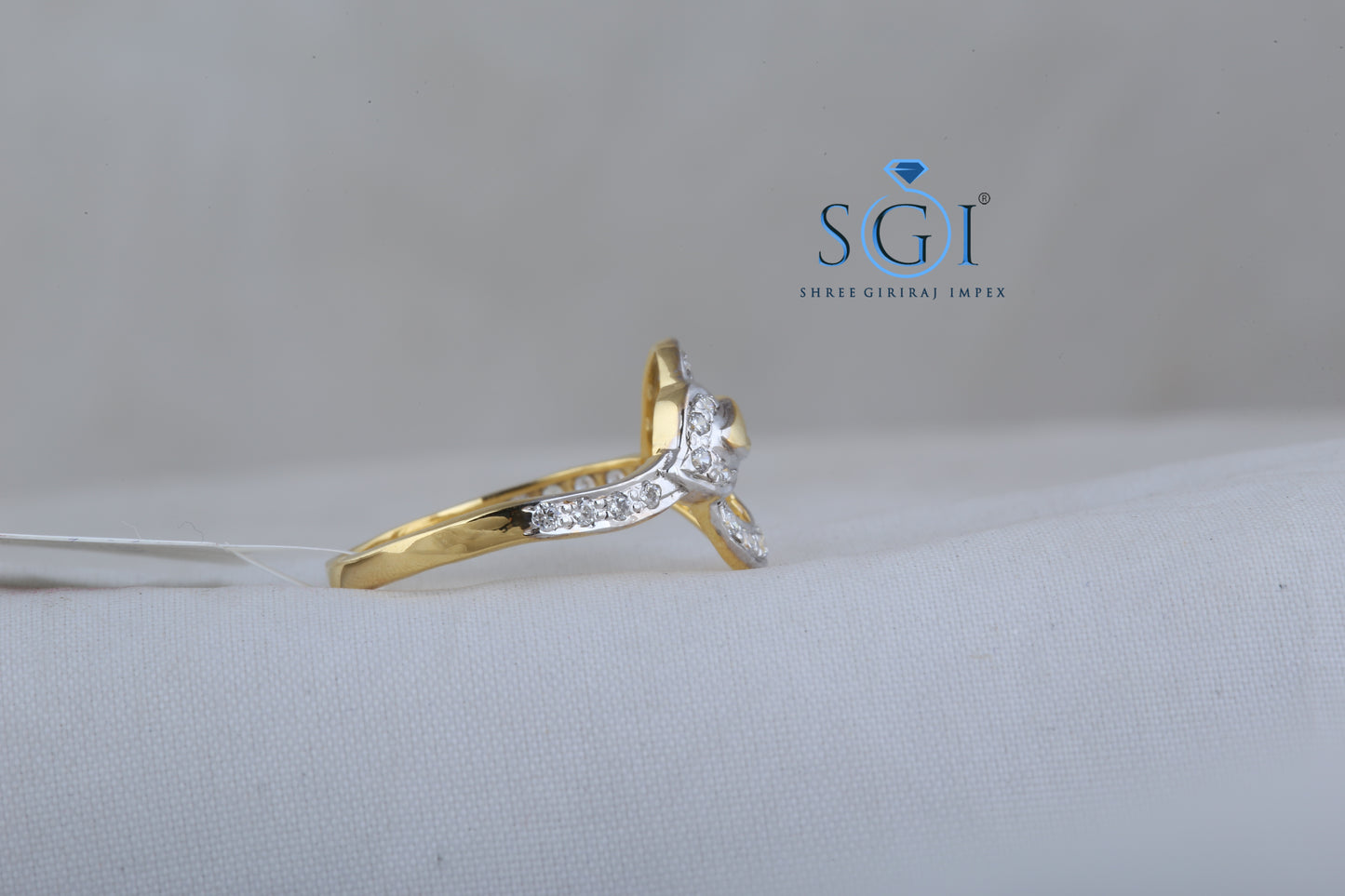 0.20ctw EF VVS VS Lab Grown Round Cut Two Tone Ring-925 Sterling Silver Ring, Bridal Ring Collection For Womens , Ladies Diamond Ring