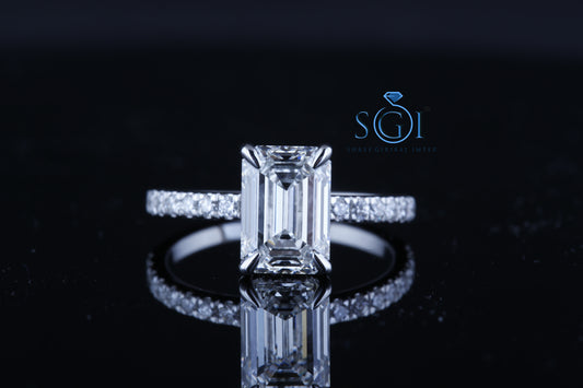 1.20ctw White Fancy Shape Moissanite Diamond Halo White Gold Ring For Engagement Wedding propose Ring