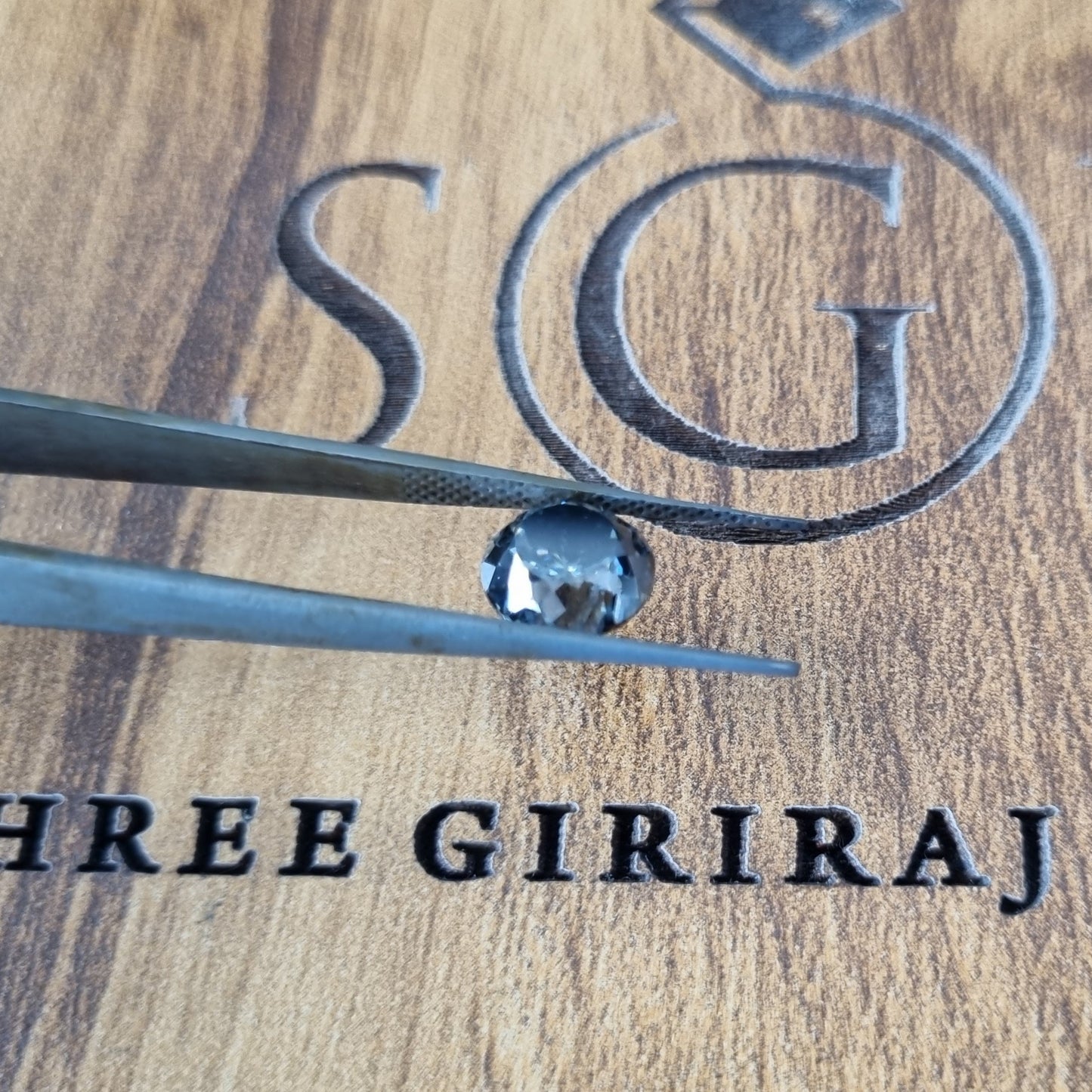 8.5mm 3ct Portuguese Shape Natural Gray Moissanite Diamond For Jewellery Settings