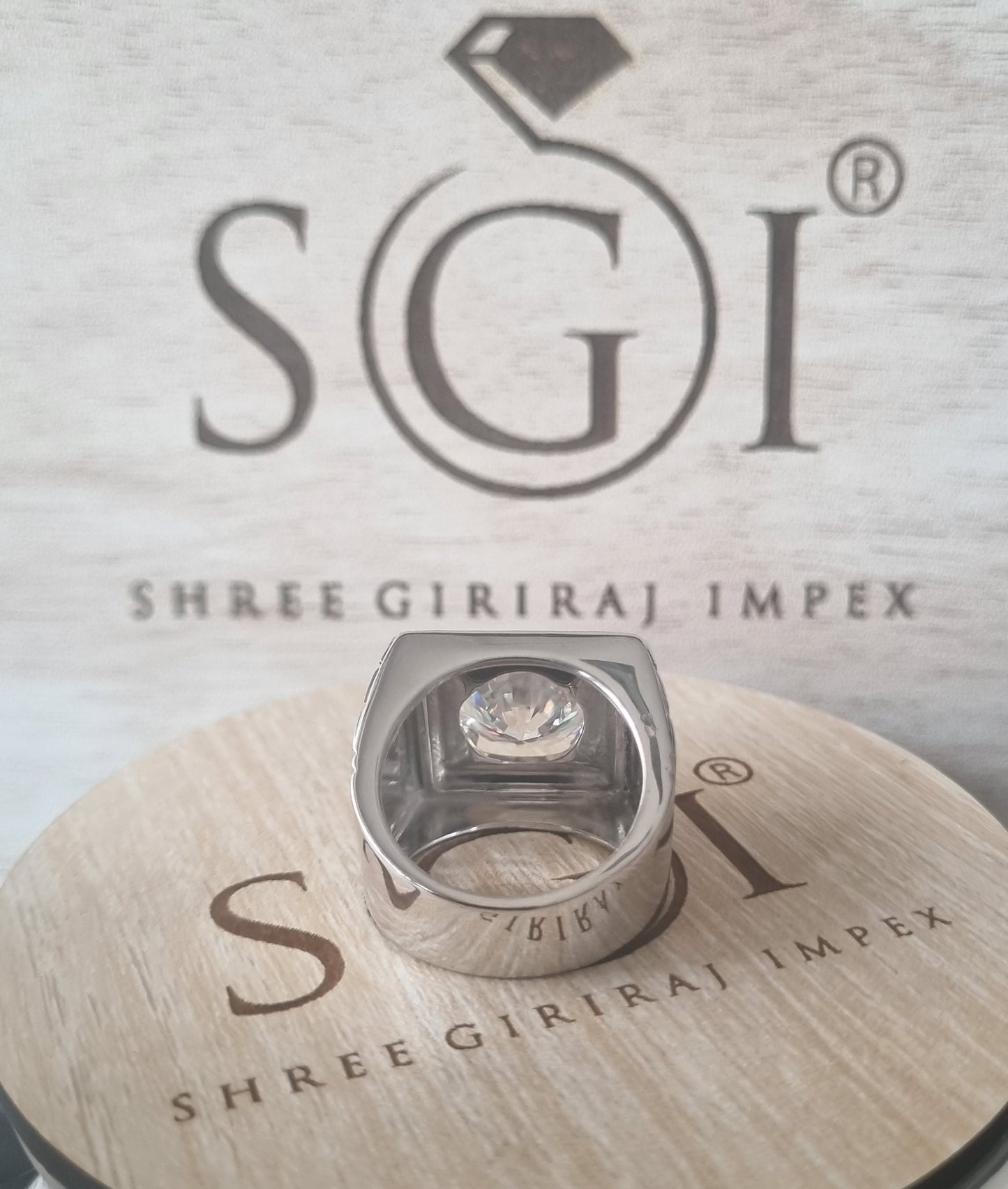10gm 14k White and Rose Gold Man's Ring With 3ctw Natural Diamond (ij si)