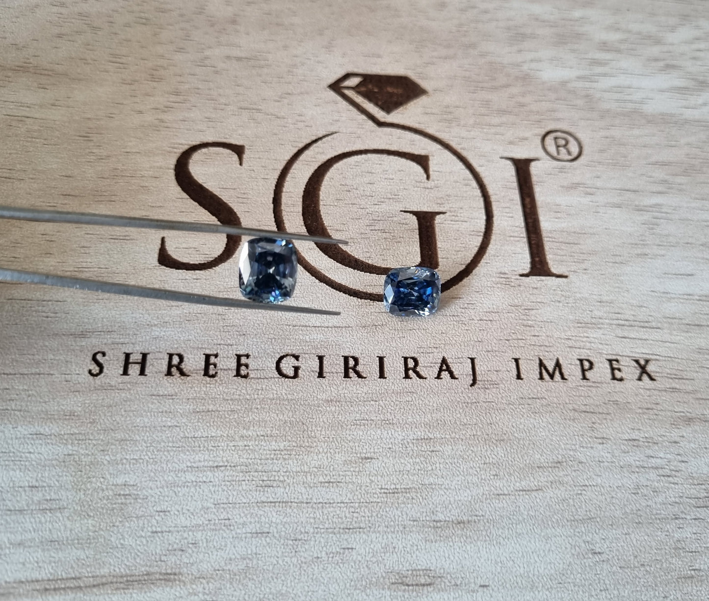 10.30ct Fancy Vivid Blue Elongated Cushion Moissanite Diamond For Jewellery Settings