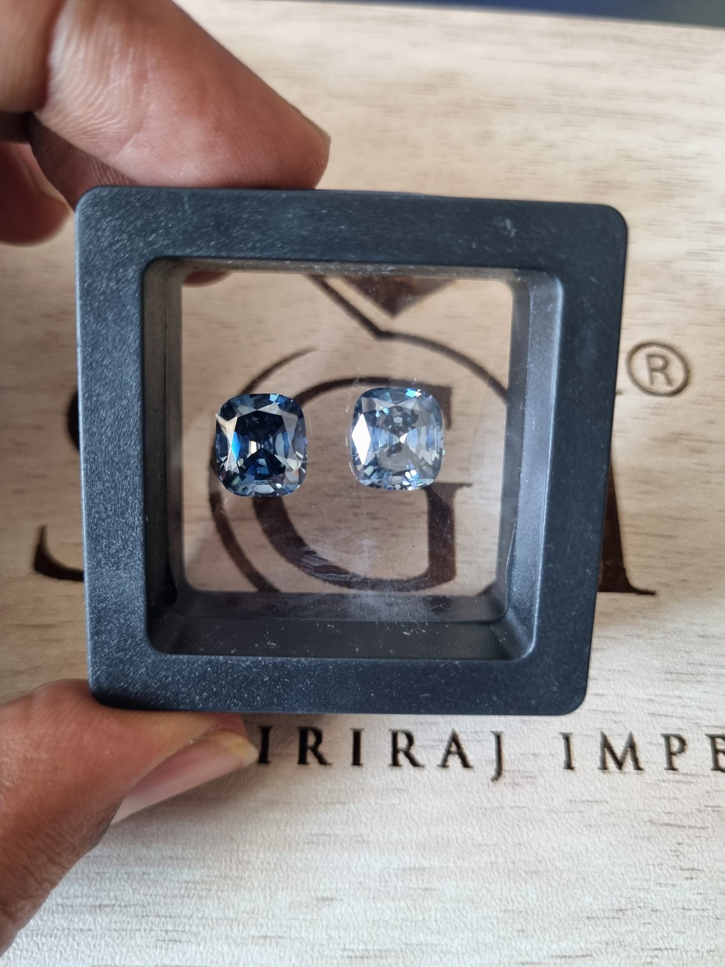 10.30ct Fancy Vivid Blue Elongated Cushion Moissanite Diamond For Jewellery Settings