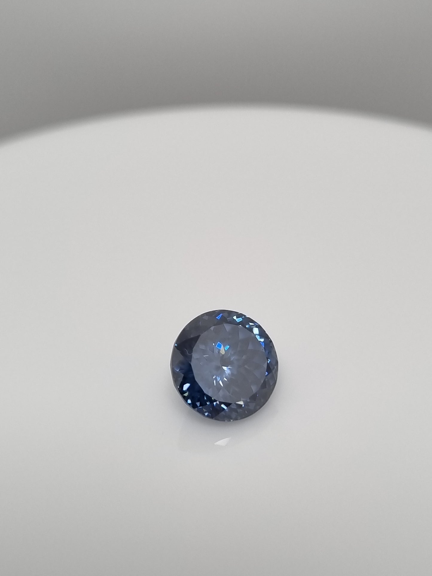 2ct 8mm Portuguese Cut Natural Blue Moissanite Diamond Best For Jewellery Settings