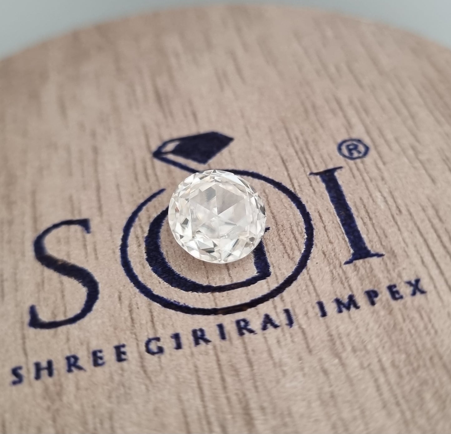 10mm White Round Rose Cut Moissanite Diamond For Jewellery Settings