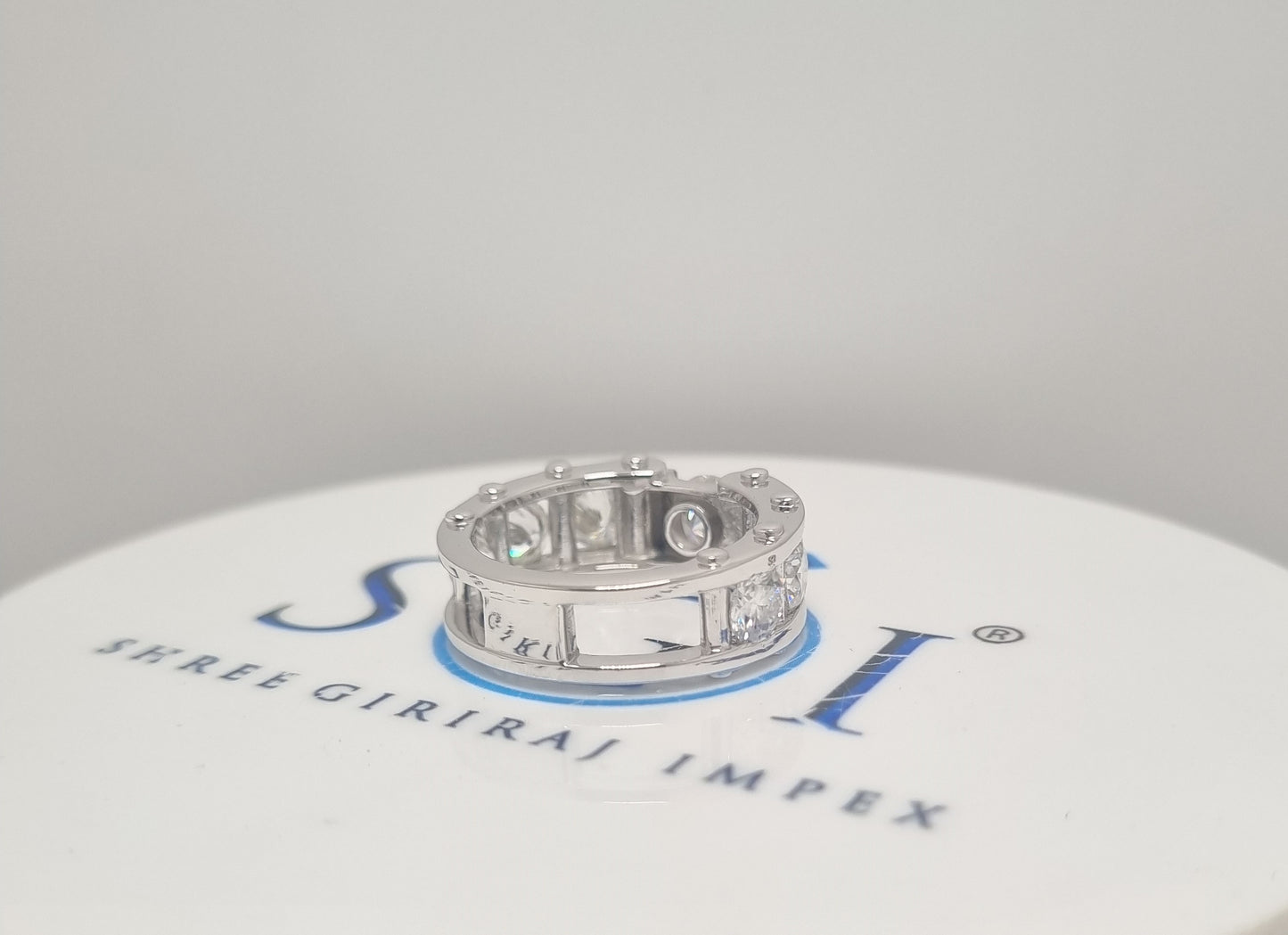 3.60ctw Round Solitaire Moissanite Diamond Man's Ring With 925 Sterling silver