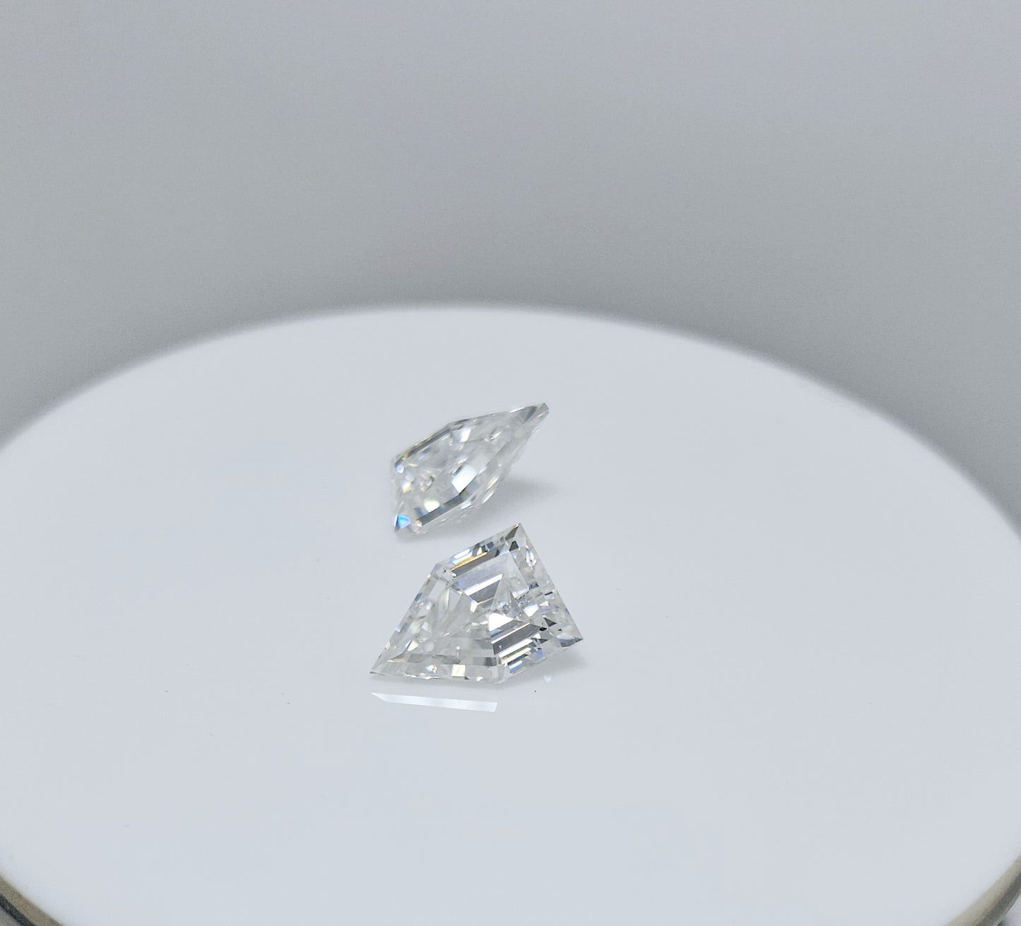 Fancy Antique Shape Hand Made Moissanite pair for Jewellery settings