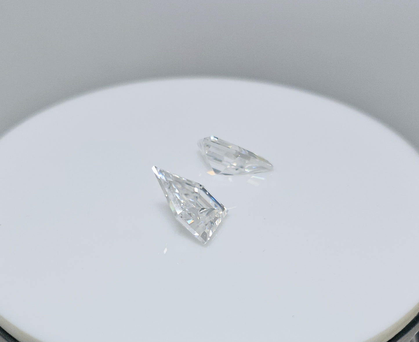 Fancy Antique Shape Hand Made Moissanite pair for Jewellery settings