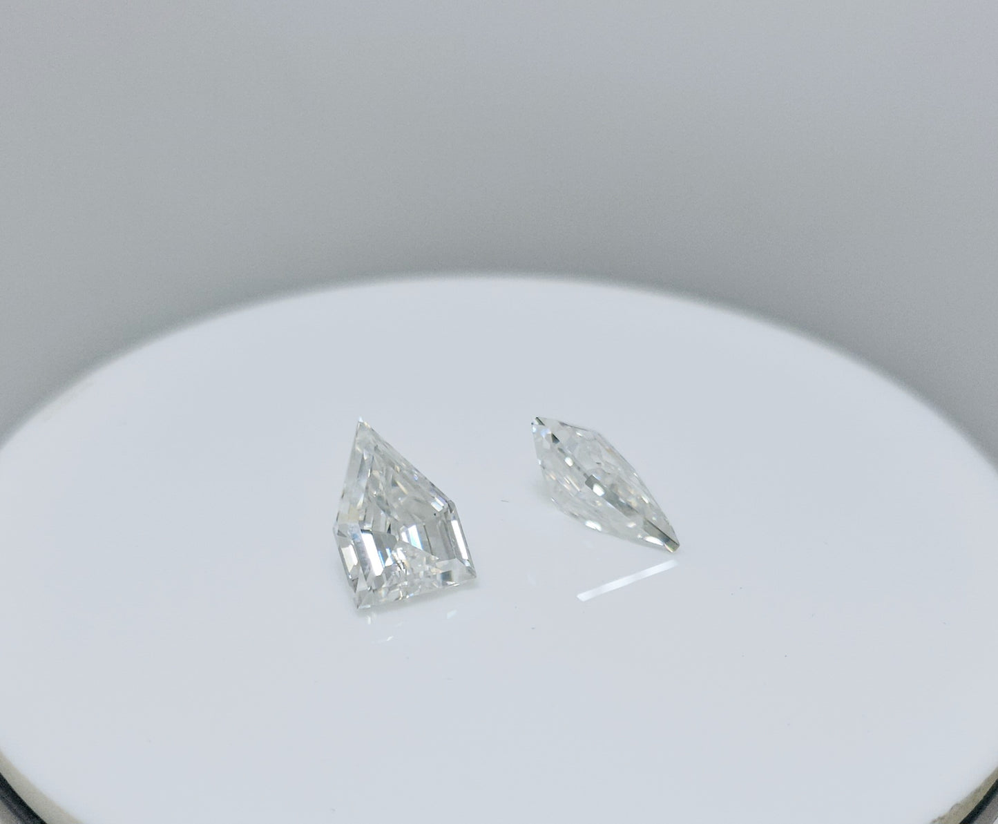 Fancy Antique Shape Hand Made Moissanite pair for Jewellery settings