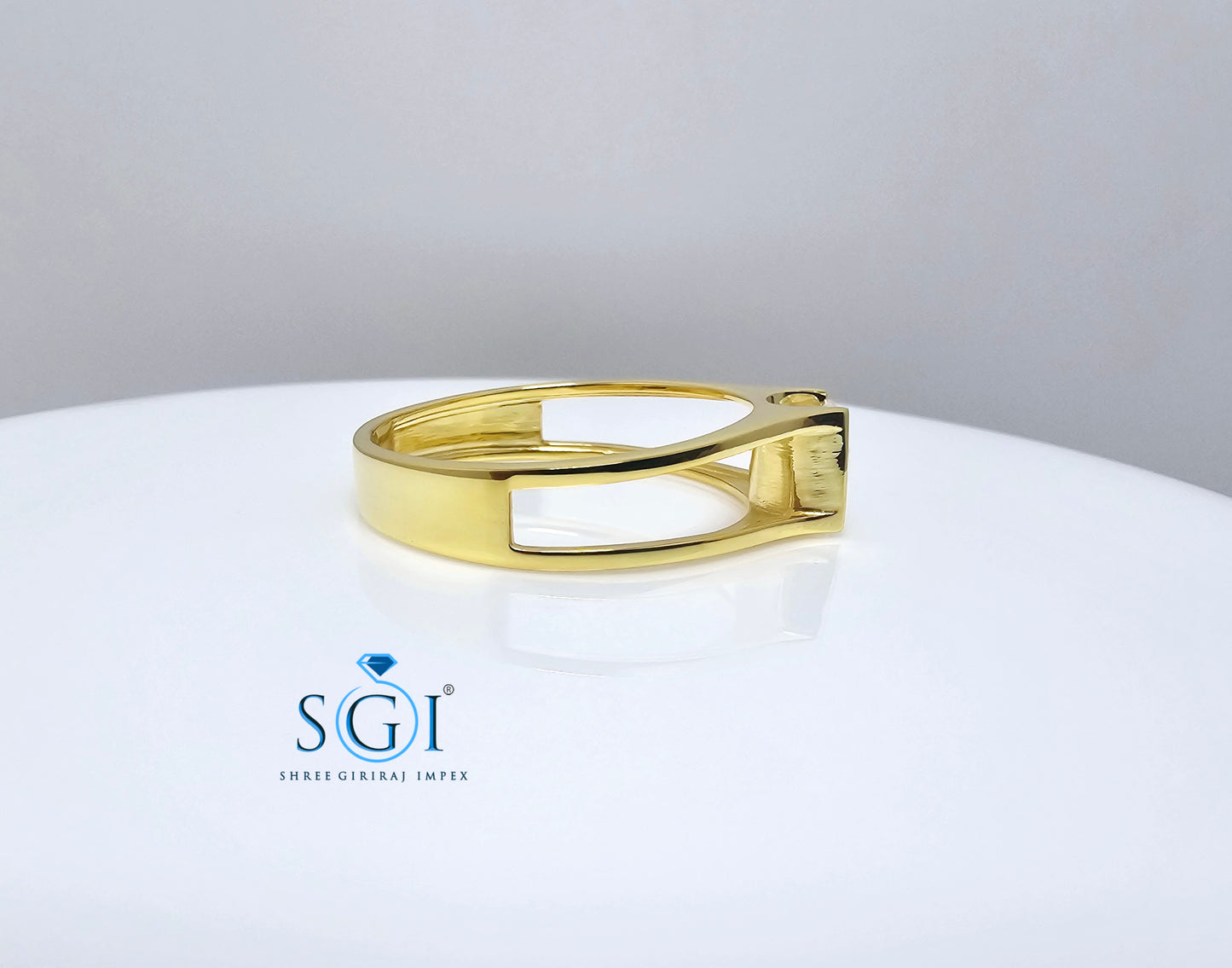 1ct E VS1 Lab Grown Diamond Unisex Ring With Yellow gold For Engagement, Wedding, Solitaire Ring