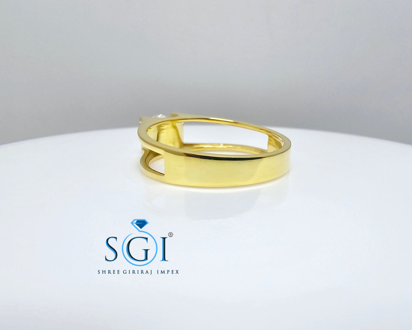 1ct E VS1 Lab Grown Diamond Unisex Ring With Yellow gold For Engagement, Wedding, Solitaire Ring