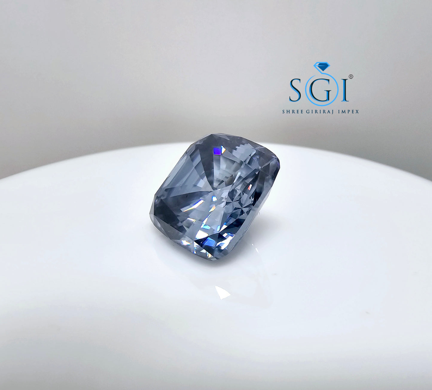 22.90ct Intence Blue Cushion Shape Moissanite Diamond Best For Pendant Rings Wedding Anniversary gifts