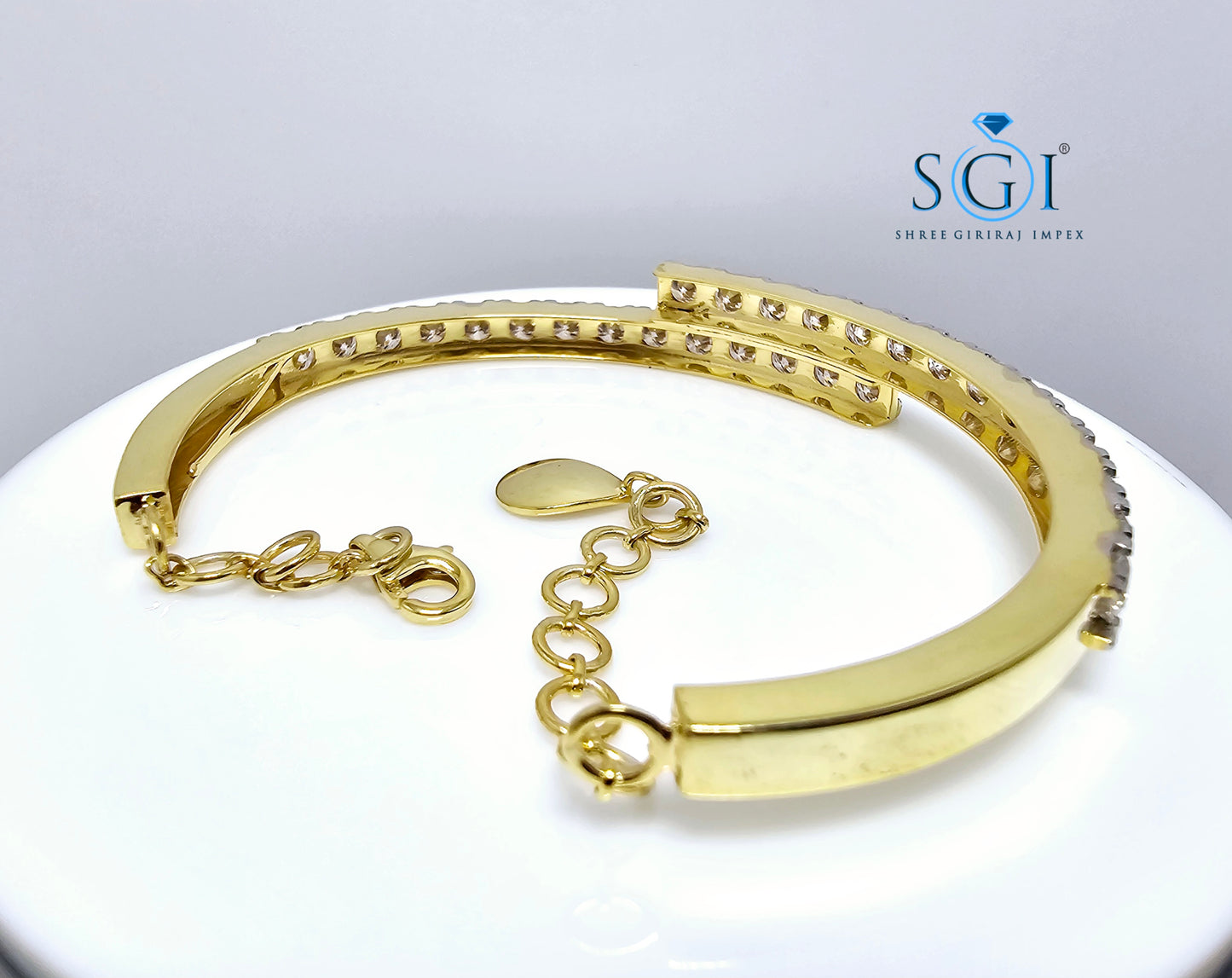 6.5ctw 4mm Round Lab Grown Diamond Customise Luxurios Tenis Bracelet With Silver or Gold Design