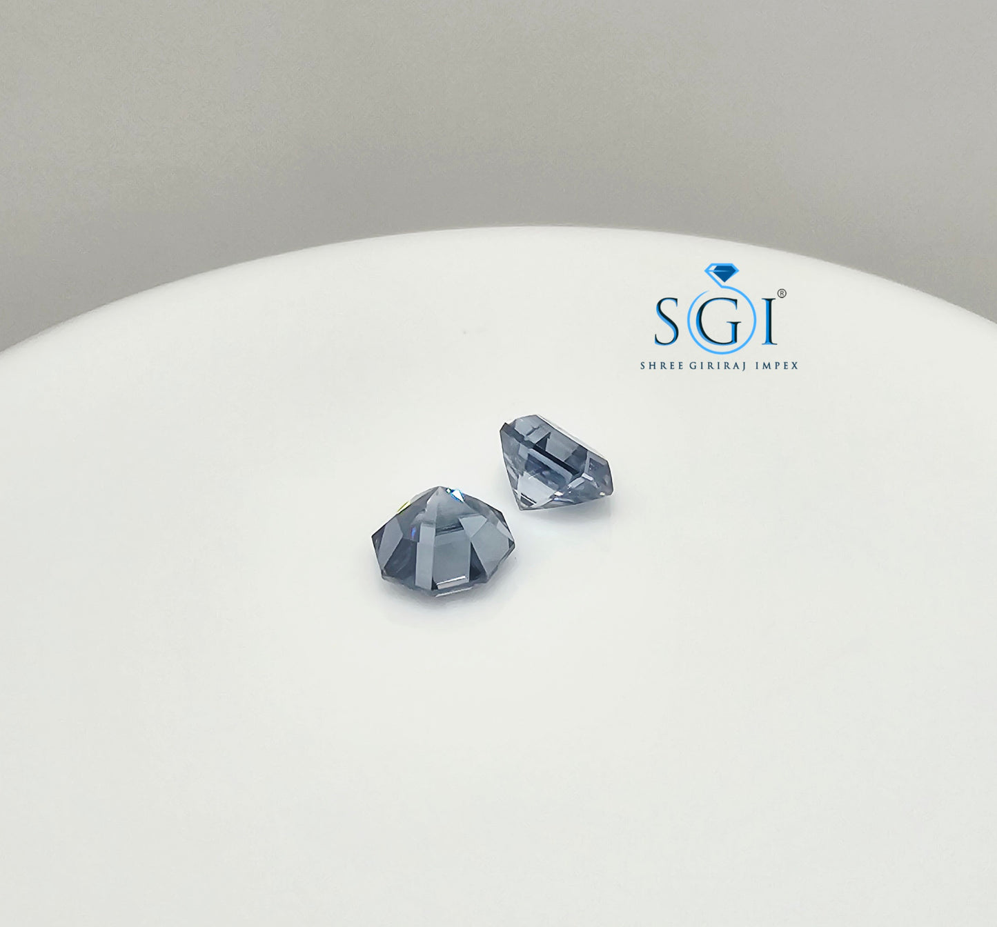 8mm 4.40ctw Hexagon Intense Blue Moissanite – Unique Gem for Elegant Jewelry