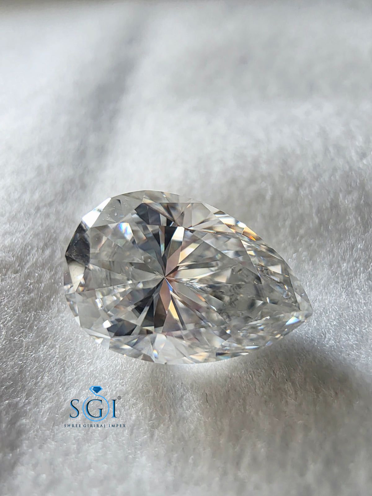 5.80 CT 10x15mm Pear Shape Moissanite Premium Lab Created Loose Gemstone with Diamond-Like Brilliance