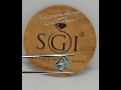 4ctw Qayan Blue Radinat Cut Moissanite Diamond for Jewellery settings