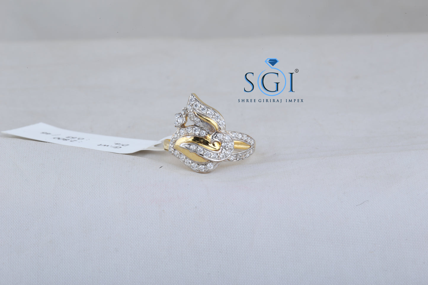 0.30ctw EF VVS VS Lab Grown Round Cut Diamond Heavy Ring Collection For Ladies, Latest Style High Quality Ring, 18K Yellow Gold Real Gold Diamond Rings