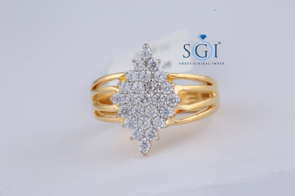 2ctw Round EF VVS VS Lab Grown Glimmering 14k Yellow Gold Unique Bridal Ring For Birthday Gift, Valentine Ring For Wife