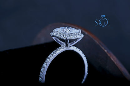 2ctw Moissanite Diamond Wedding Ring