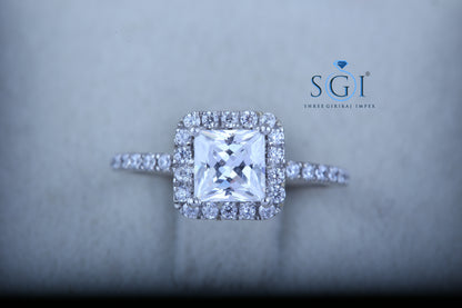 2ctw Moissanite Diamond Wedding Ring