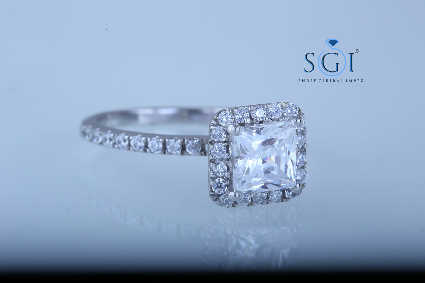 2ctw Moissanite Diamond Wedding Ring