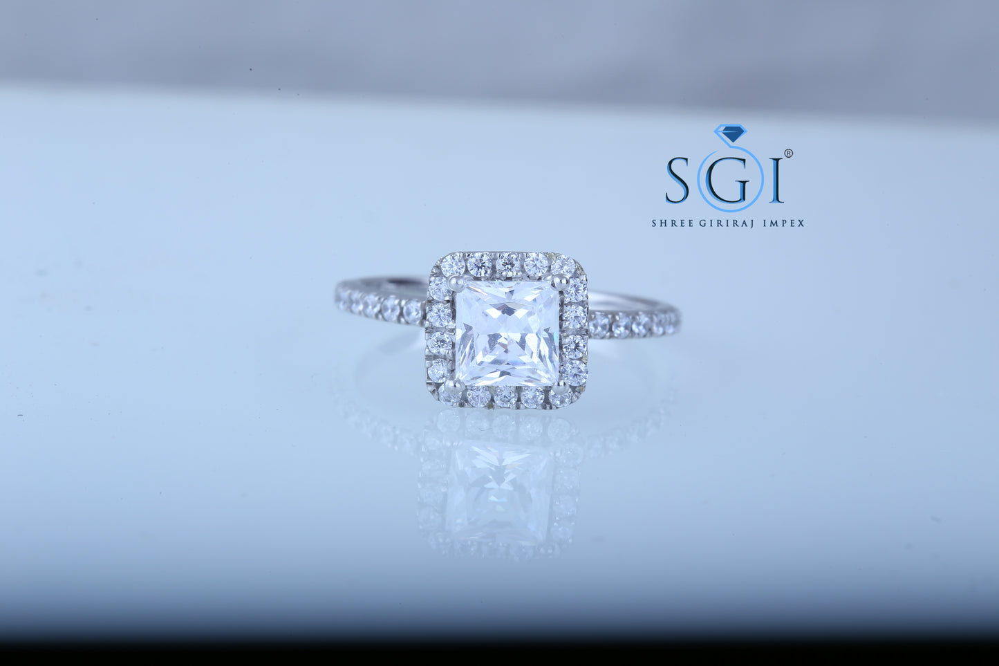 2ctw Moissanite Diamond Wedding Ring