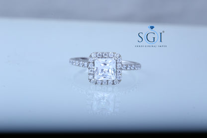 2ctw Moissanite Diamond Wedding Ring