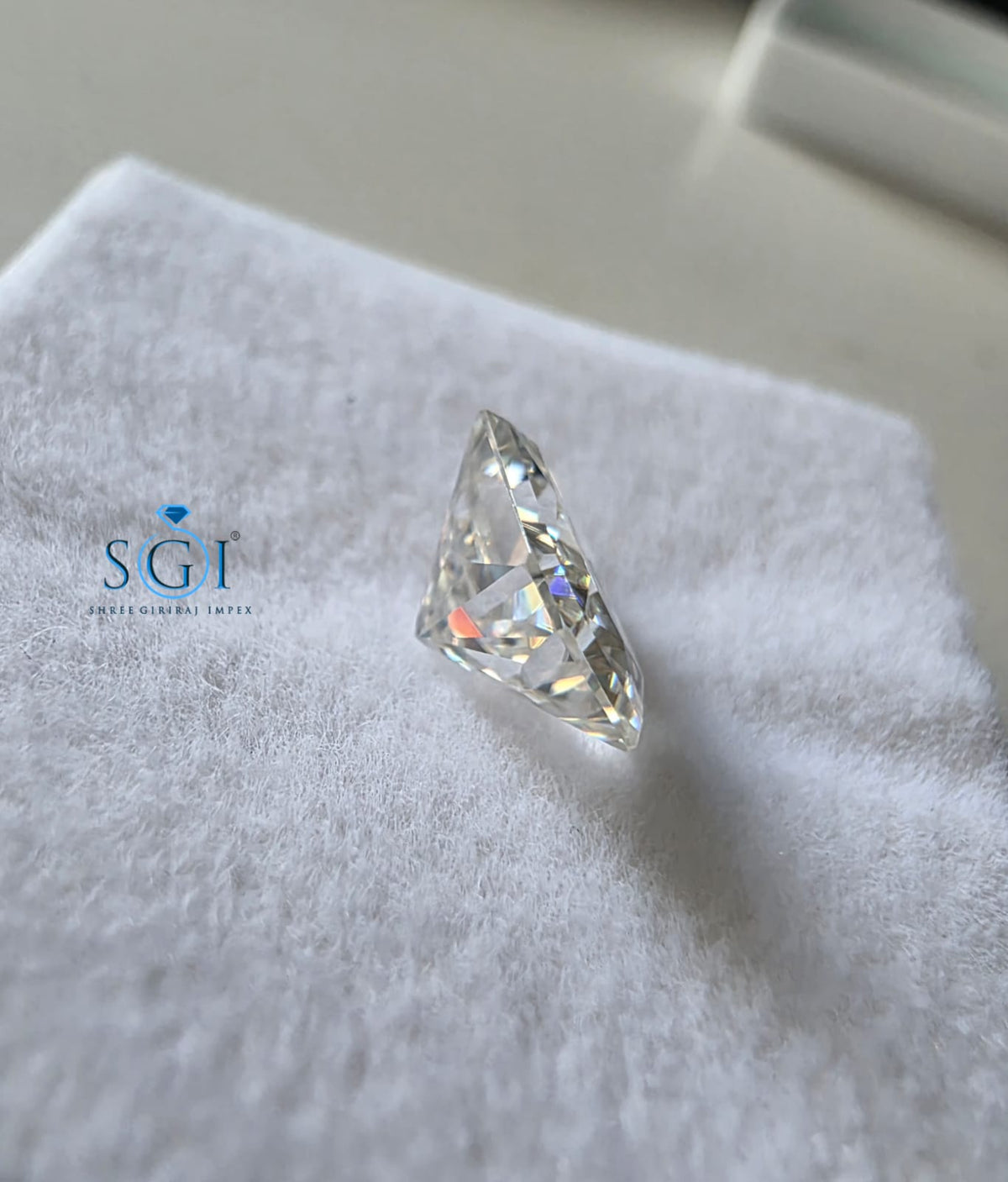 3.50 CT 8x10mm White Radiant Cut Moissanite E Color VVS1 | Lab Created Loose Gemstone