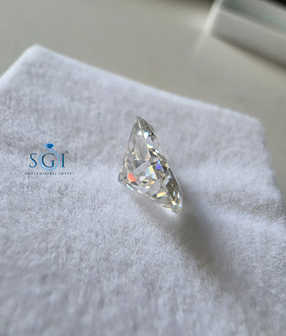 3.50 CT 8x10mm White Radiant Cut Moissanite E Color VVS1 | Lab Created Loose Gemstone
