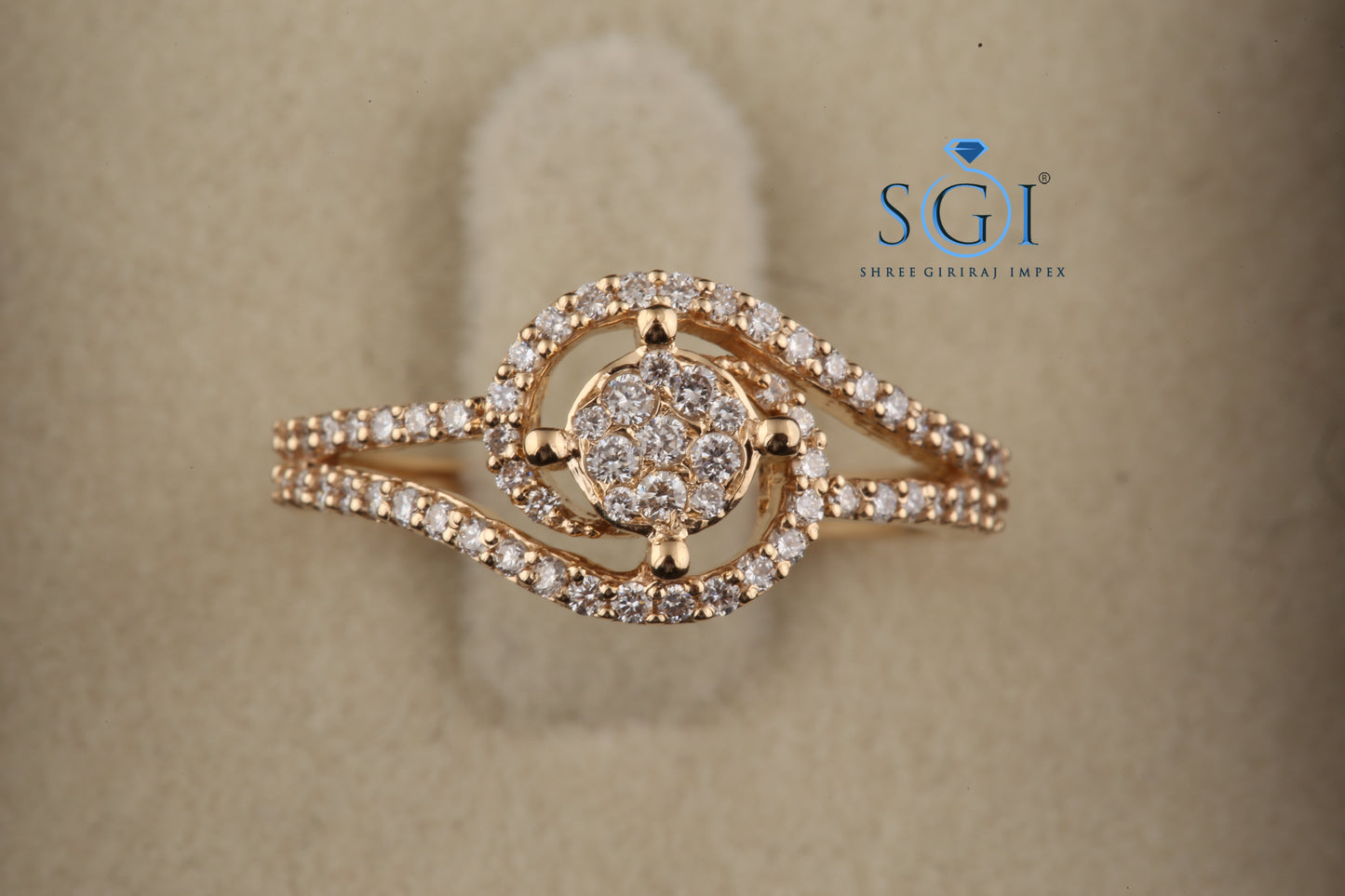 1ctw Round EF VVS VS Lab Grown Diamond solitaire Fabulous Illusion Set Round Women Bridal Ring