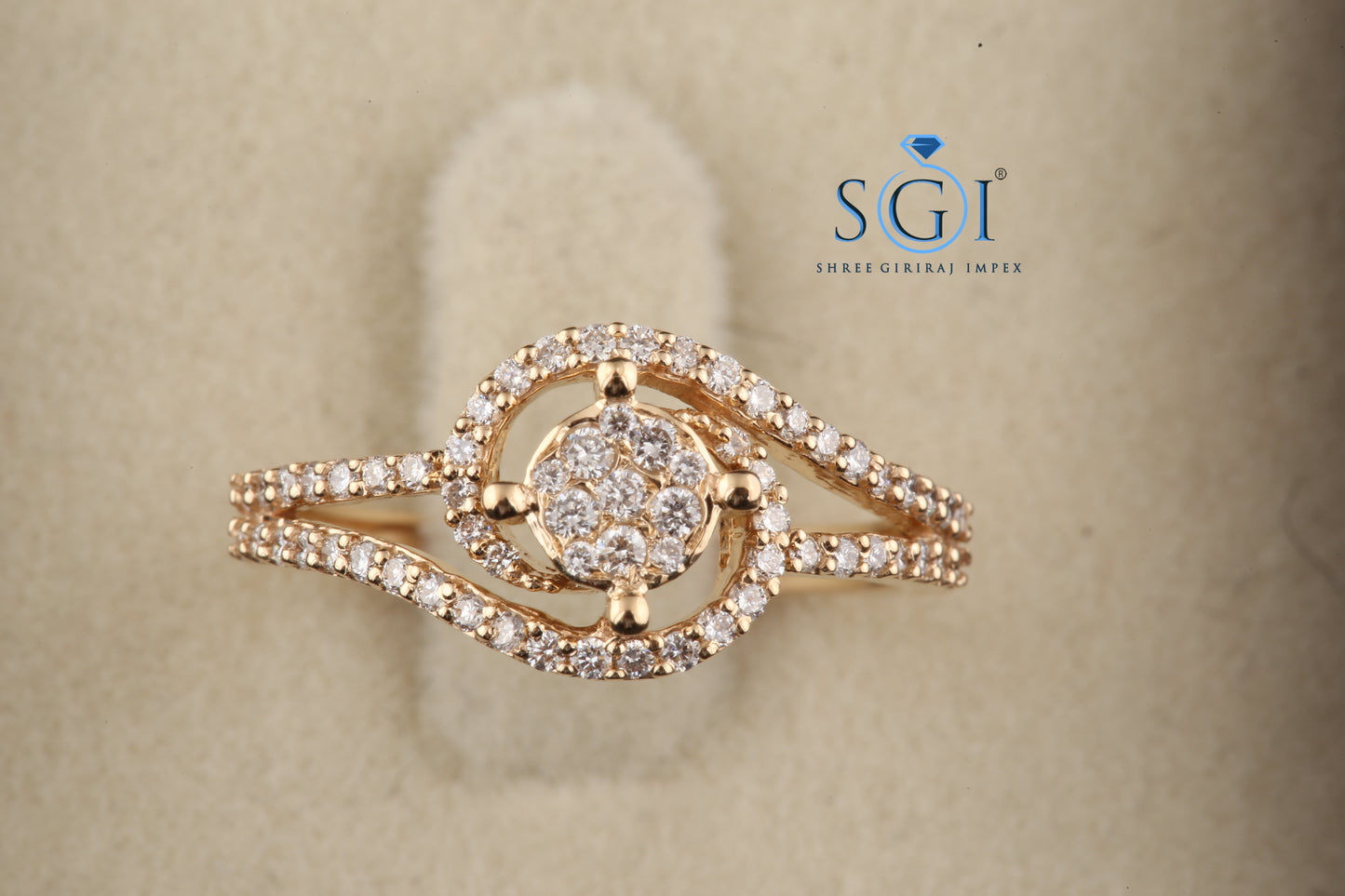 1ctw Round EF VVS VS Lab Grown Diamond solitaire Fabulous Illusion Set Round Women Bridal Ring