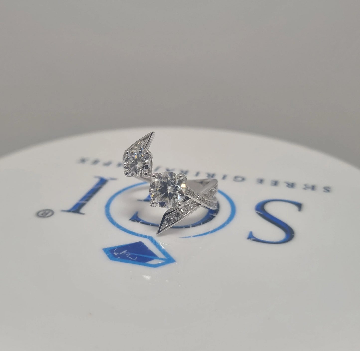 1.8ctw Lab-Grown Diamond Engagement Ring: White Gold, EF VVS/VS