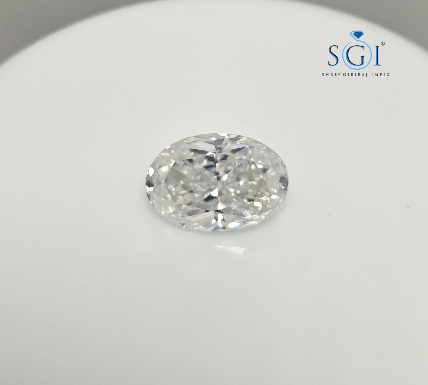 11.50ct Oval Iced Crushed Moissanite Diamond — Pendant Necklace, Engagement or Wedding Jewelry