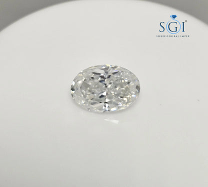 11.50ct Oval Iced Crushed Moissanite Diamond — Pendant Necklace, Engagement or Wedding Jewelry