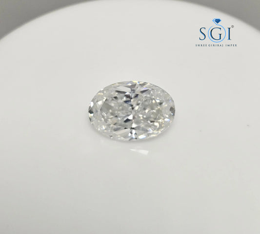 11.50ct Oval Iced Crushed Moissanite Diamond — Pendant Necklace, Engagement or Wedding Jewelry