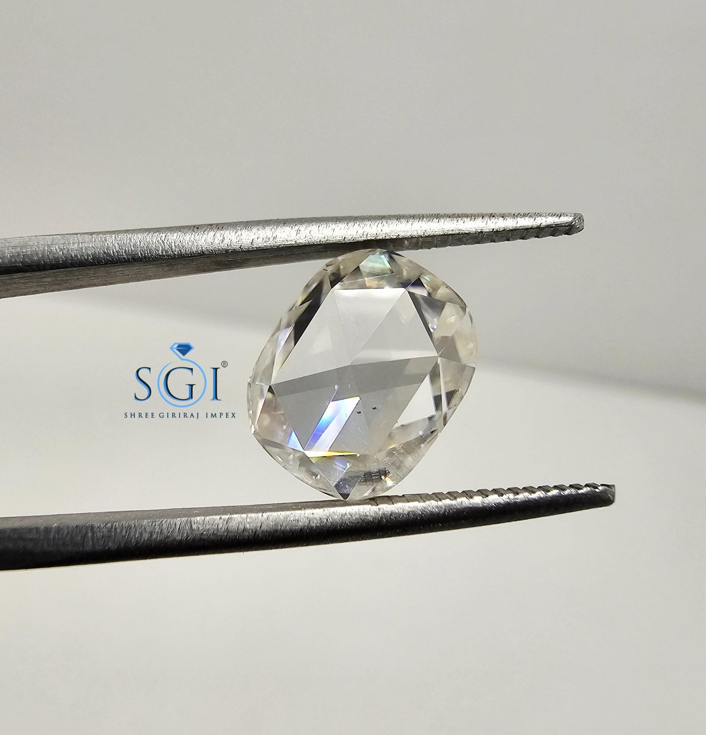 Cushion Shape 3.5ct Rose Cut Moissanite | Real Diamond Look | For Rings & Custom Jewelry