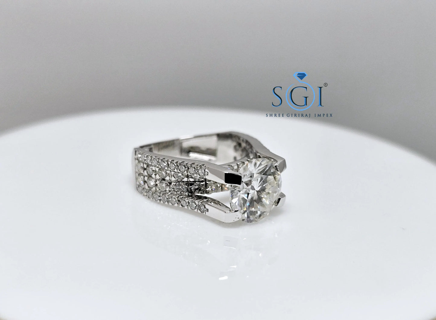 4 Carat Lab Created Diamond Ring – Solid Gold Wedding Band – Elegant & Ethical
