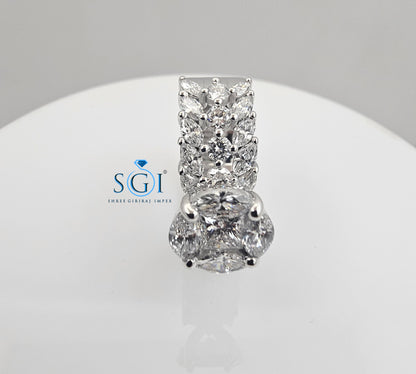 3ctw Lab Grown Diamond propose Ring With White Gold Loving one for gifts.