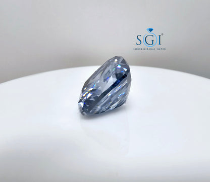 22.90ct Intence Blue Cushion Shape Moissanite Diamond Best For Pendant Rings Wedding Anniversary gifts