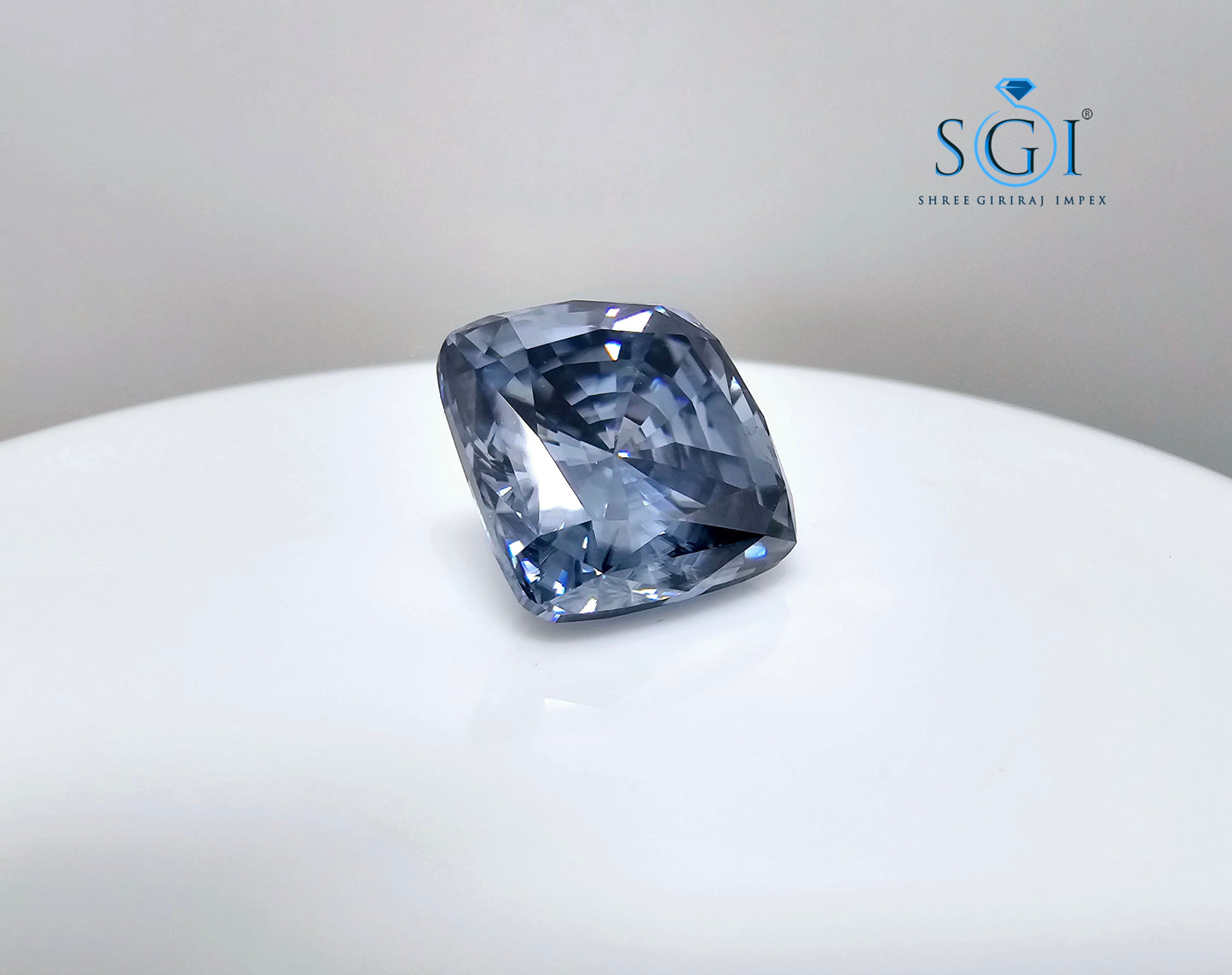 22.90ct Intence Blue Cushion Shape Moissanite Diamond Best For Pendant Rings Wedding Anniversary gifts