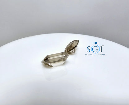 10.5ct Emerald Coffy Color Moissanite Diamond Best For Jewellery Settings