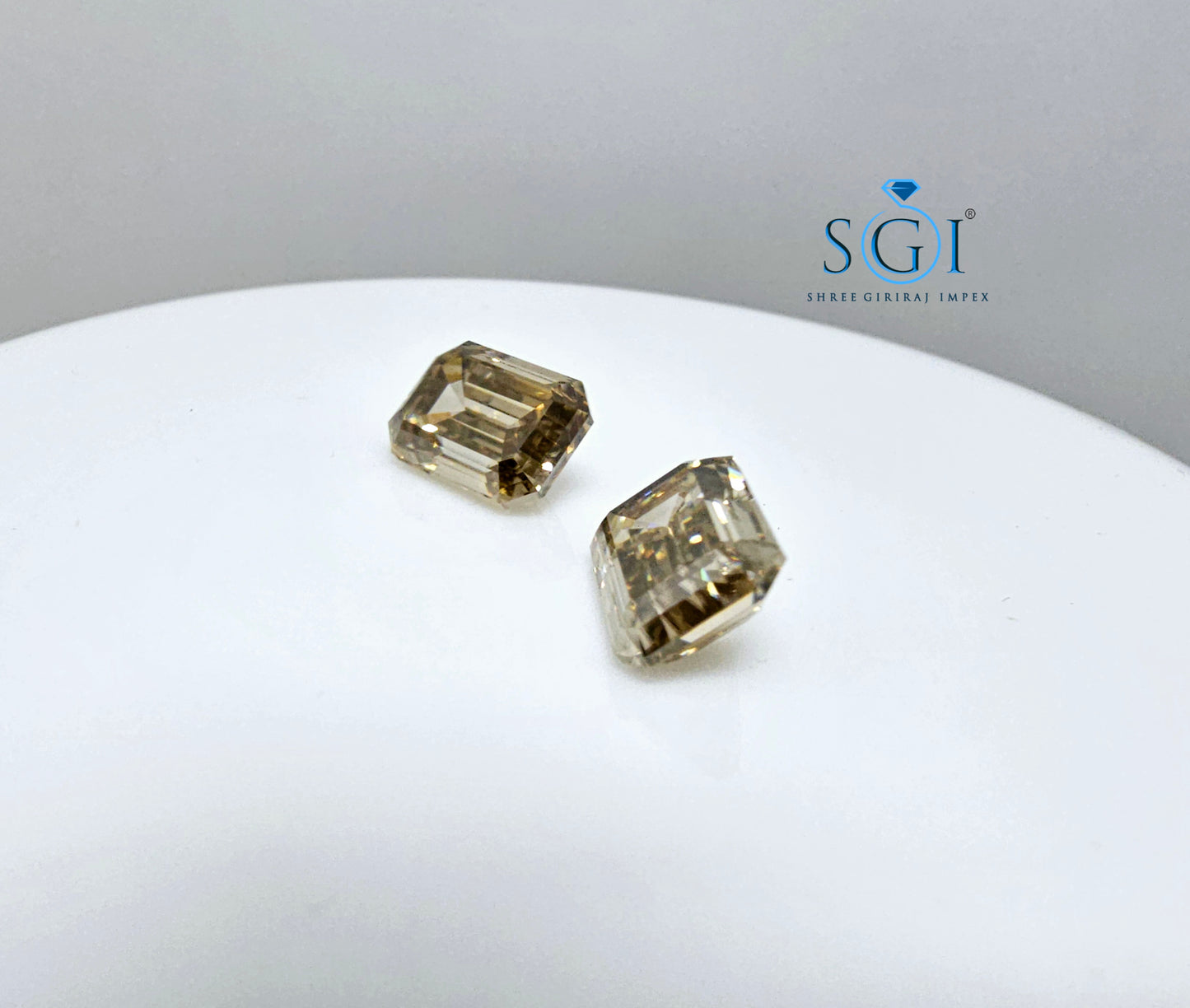 10.5ct Emerald Coffy Color Moissanite Diamond Best For Jewellery Settings