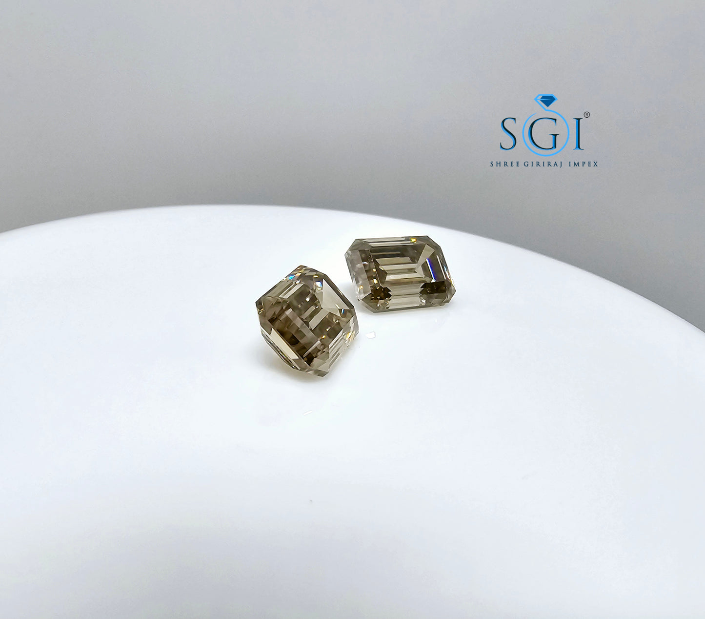 10.5ct Emerald Coffy Color Moissanite Diamond Best For Jewellery Settings