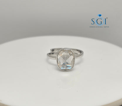 Rose Cut Cushion Shape Moissanite Diamond Luxurious Engagement Ring