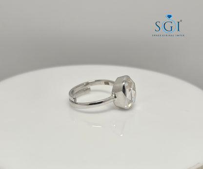 Rose Cut Cushion Shape Moissanite Diamond Luxurious Engagement Ring