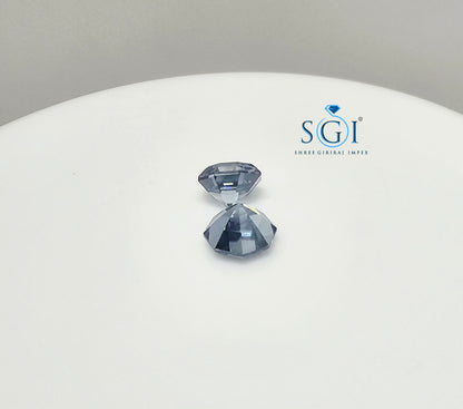 8mm 4.40ctw Hexagon Intense Blue Moissanite – Unique Gem for Elegant Jewelry