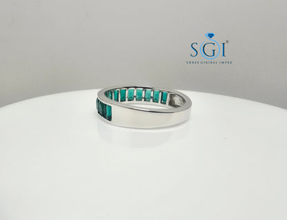 2.20ctw Lab-Grown Emerald Ring – Luxurious Green Gemstone Ring in Elegant Setting, Perfect for Special Occasions